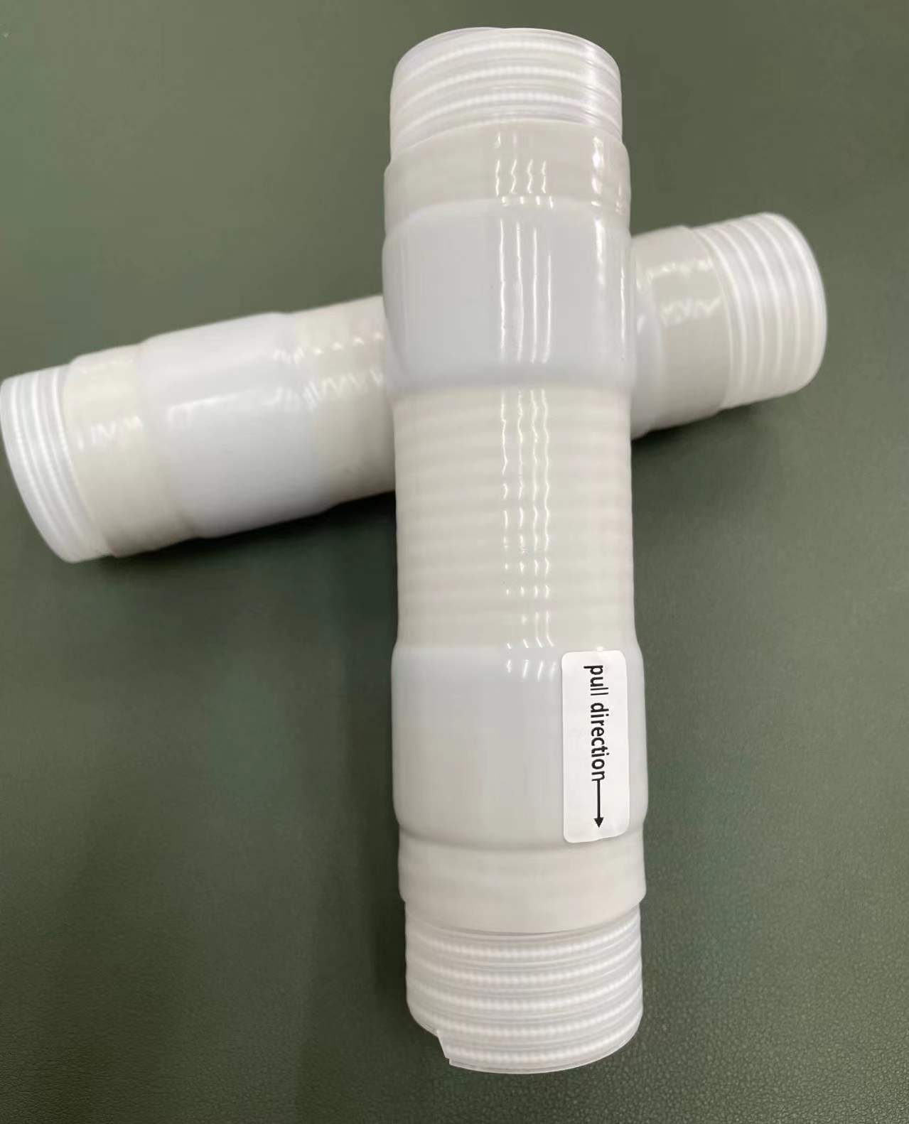 防水矽橡膠含阻泥冷縮套管